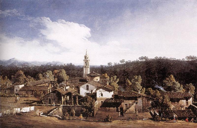 BELLOTTO, Bernardo View of Gazzada near Varese France oil painting art